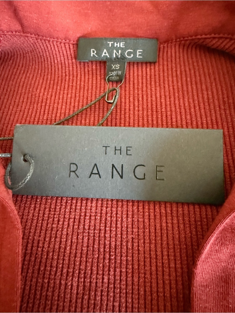 THE RANGE Micro Ribbed Cropped Polo - Berry - NEW W/ TAGS - XS - Picture 5 of 8